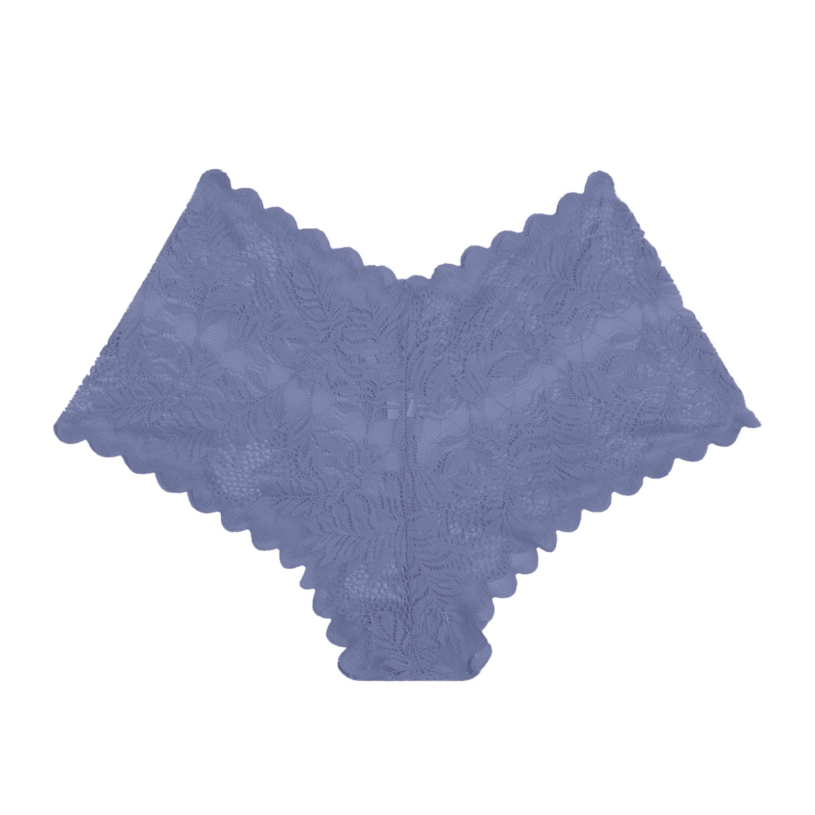 thumbnail image 4 of Braguitas sexy de encaje para mujer: braguitas elásticas de cintura media con encaje en contraste, nailon/spandex, lavado a mano, disponibles en tallas S-XL., 4 of 4